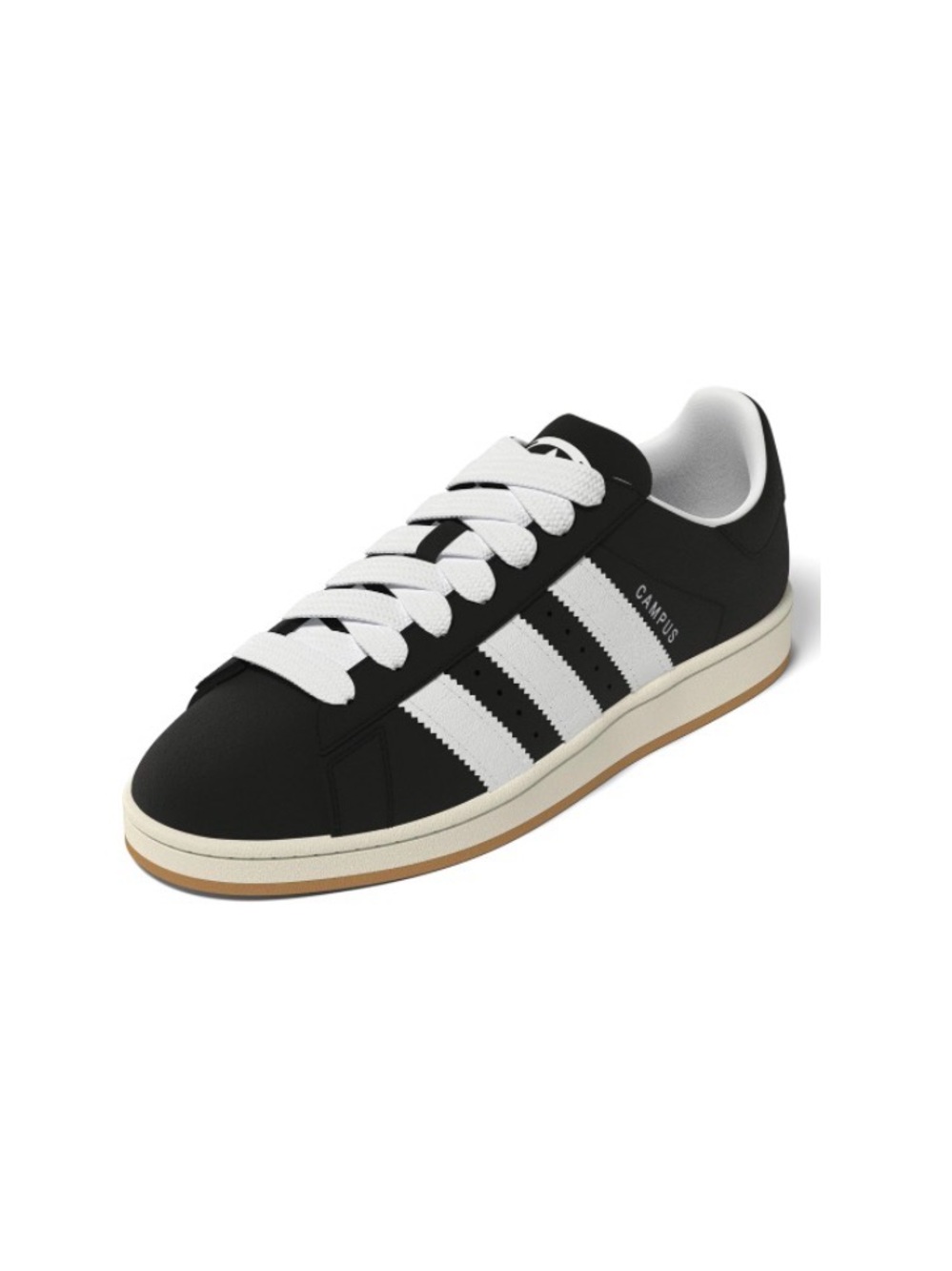 🐾 adidas Black & White Low-Top Sneakers with Gum Trim